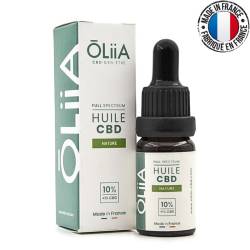 Huile CBD full spectrum 10% OLIIA, 100% naturelle