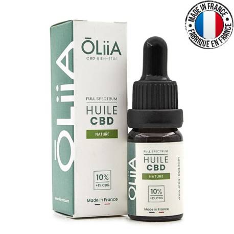 Huile CBD full spectrum 10% OLIIA, 100% naturelle