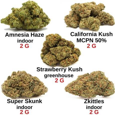 Pack notre sélection fleurs de CBD, qualité & prix