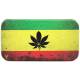 Boîte de rangement CBD métal « Rasta Leaf », pas chère
