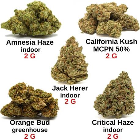 Pack notre sélection fleurs de CBD, qualité & prix