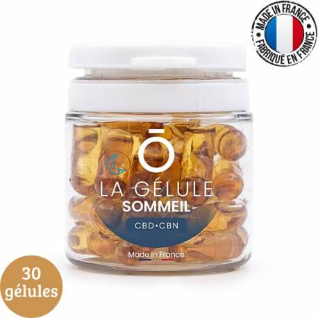 Gélule CBD SOMMEIL CBD, CBN, Mélatonine, Lavande, Ylang-Ylang