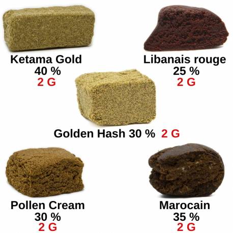 Pack découverte Résines, CBD pas cher 